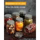 thumbnail image 2 of Frascos de vidrio Rainforce Mason de 16 oz/500 ml, boca regular, paquete de 15, 2 of 7