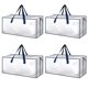 thumbnail image 1 of Bolsas de mudanza HealSmart extra grandes de 95 litros, paquete de 4 con cremalleras transparentes, 1 of 7