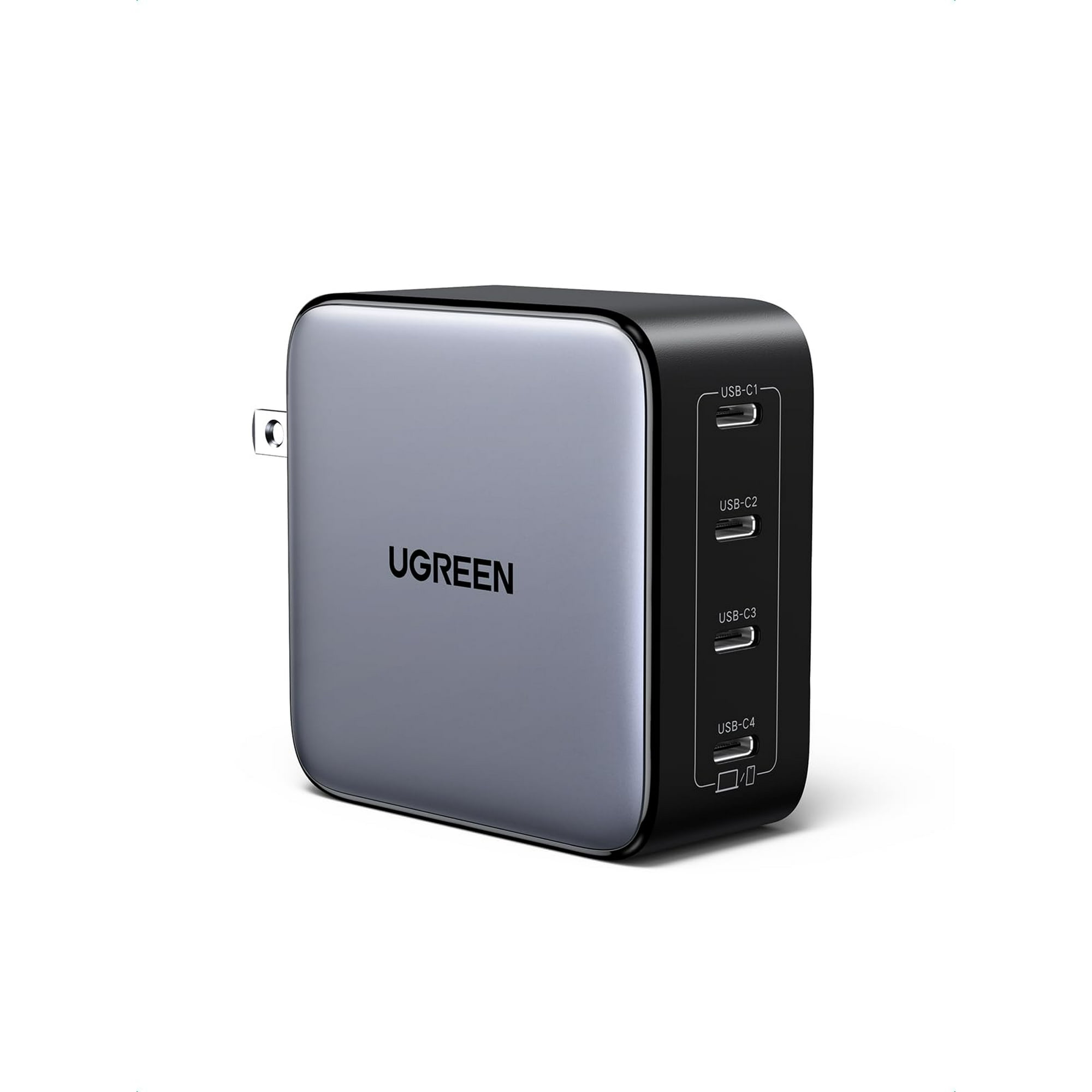 Bloque De Cargador Usb C Ugreen Nexode 100w Y 4 Puertos Gan Macbook