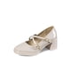 thumbnail image 2 of Zapatos Taco Casual PU Acharolado Mujer Cuadrado Weide GH220, 2 of 3