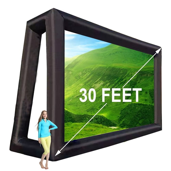 Pantalla De Proyector Inflable De 30 Pies Para Tv Y Películas