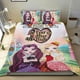 thumbnail image 1 of Ever After High Conjunto de sábanas temático, trío de piezas, cómodo y amigable con la piel, diseño único, regalo de decoración para el hogar para familiares, amigos y fans,173cm *218cm, 1 of 6