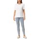 thumbnail image 2 of Camiseta de Mujer NOMADIC NOOK Cuello Redondo Manga Corta Básica Casual Texturizada XS Blanca, 2 of 6