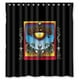 thumbnail image 1 of Cortina de ducha de la banda de rock Grateful Deades, juego de cortina de baño con ganchos, tamaño 66 x 72 pulgadas, 1 of 3