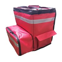 Magideal - Mochila Aislante Para Entrega De Alimentos, Bolsa Expandible Para Entrega De Catering, Tira Reflectante, Bolsa Térmica Para Comida Caliente Y Fría, Pa
