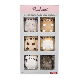 Gund Pusheen Comic Collector I Love Kitties Set De 6 Peluches De Peluche Gatos, 2 ""