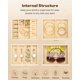 thumbnail image 5 of Organizador de Joyas Enthralite de 4 Niveles con Tapa Transparente, 5 of 9