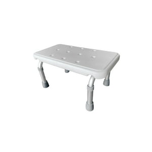 Maxcare - Escabel Un Peldaño Aluminio/Plástico Blanco