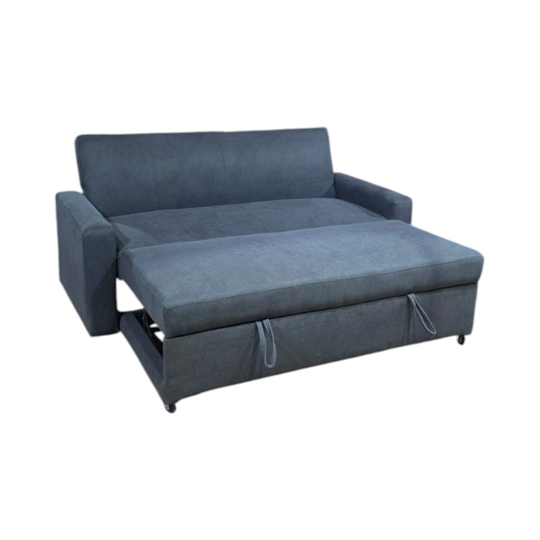 Diseños Valestrini - Sofa Cama Milano Tres Posiciones Lino Gris Oscuro