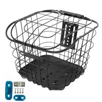 Magideal - Cesta Para Bicicleta De Montaña, Cesta Para Bicicleta Delantera Y Trasera, Cesta Universal Resistente Para Bicicletas Plegables Para Niños, La Mayoría Con Placa Inferior