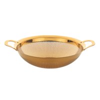 Bothyi - Colador De Cocina Colador De Malla Lavabo Para Verduras Espaguetis Bayas Dorado