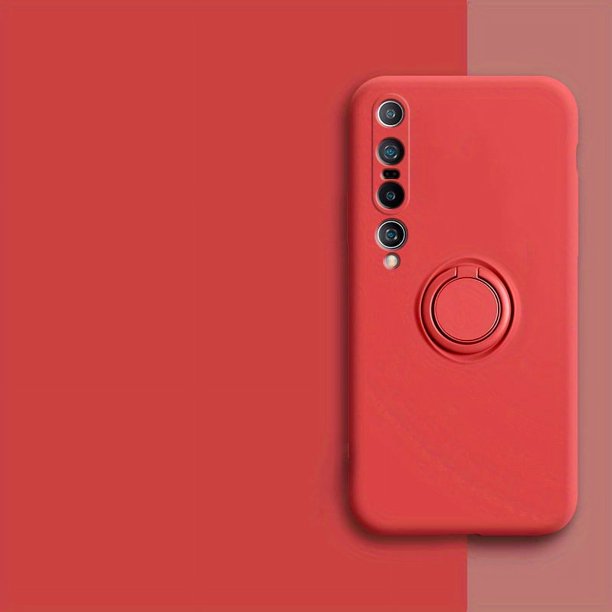 Suitable For Xiaomi 10 Phone Case Integrated Bracket Car Magnetic Suction Xiaomi 10 Pro Protective Cover Anti-fall Full Package Edge Liquid Pure Color Simple Stylish Trend MIUI Stand Bracket