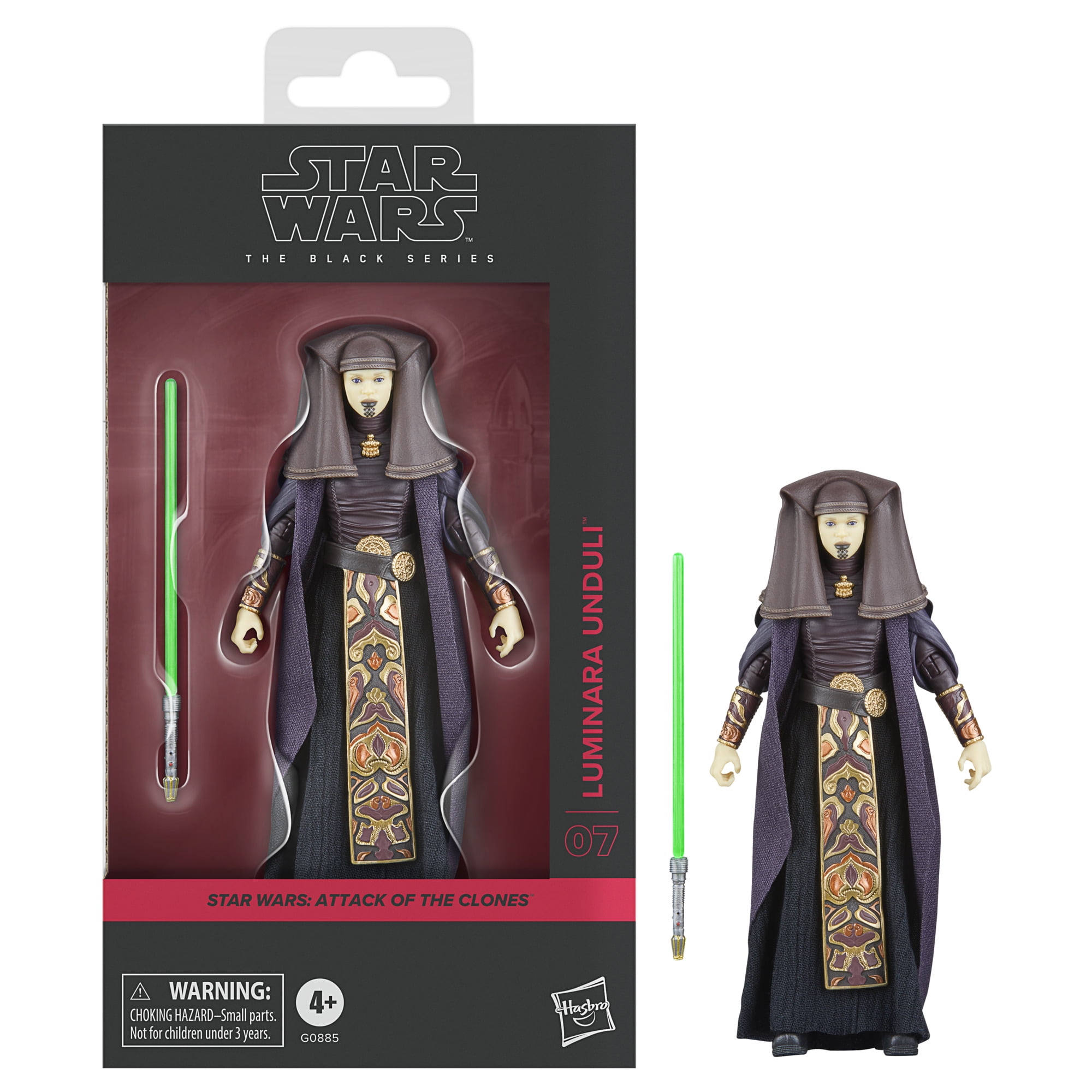 Figura De Acción Hasbro Star Wars Black Series Attack Of The Clones Luminara Unduli
