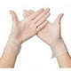 thumbnail image 1 of Guantes de vinilo multiusos nuevos, desechables, extra resistentes, transparentes y sin polvo, tamaño mediano, caja de 100 unidades, aptos para alimentos, sin látex, fáciles de usar., 1 of 5