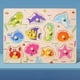 thumbnail image 5 of Children's Mushroom Nails Hand Grab Board Early Education Puzzle Wooden Puzzle Toys Fruit And Vegetable Cognitive Plane Puzzle Puzzle, 5 of 5