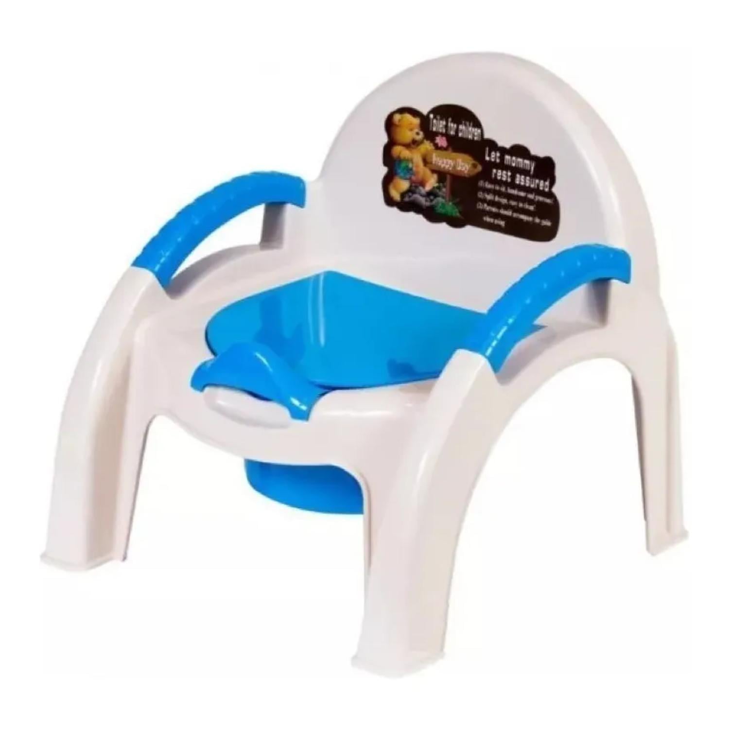 Genérico - Pelela Silla De Bebes Baño Tapa Desmontable Blanco Celeste