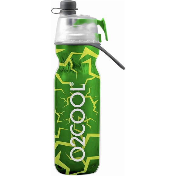 Botella O2COOL 591 ml Mist N Sip Verde Craquelado