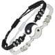 thumbnail image 1 of 2 pulseras de bacalao ajustables con diseño de Yin Yang para mejores amigas, novias, novios y San Valentín, 1 of 7