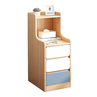 Importclick - Velador Angosto 3 Cajones 25X34X87 Cm Tricolor