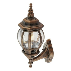 Genérico - Lámpara Pared Exterior Antiguo Vintage E27 Bronce Jhn
