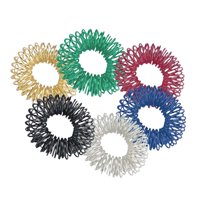 Ioensy - 6 Uds Anillos De Dedo Sensorial Puntiagudos Rodillo De Masaje De Dedo A Granel Para Adultos Unisex