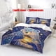 thumbnail image 1 of 3pcs Starry Sky Bear Themed Printed Bedding Set | Includes 1 Duvet Cover and 2 Pillowcases Polyester, 1 of 5