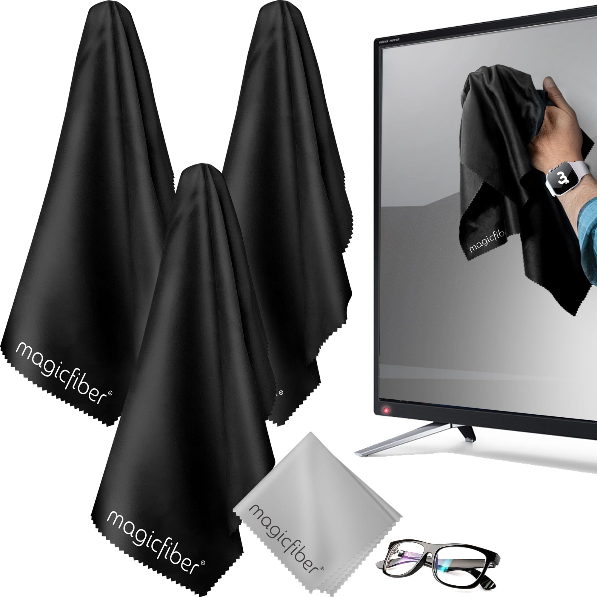 Paño De Limpieza Magicfiber Extra Grande Para Pantallas De Tv, Etc.