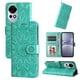 thumbnail image 1 of Funda tipo cartera FOXDOCK para Huawei Nova 14 , diseño girasol en relieve, cuero PU, cierre magnético, soporte y tarjetero, 1 of 5