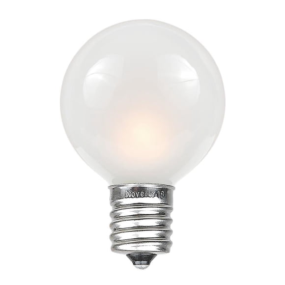 Bombilla Novelty Lights G50 Globe, base E17, 7 W, 130 V, paquete de 25