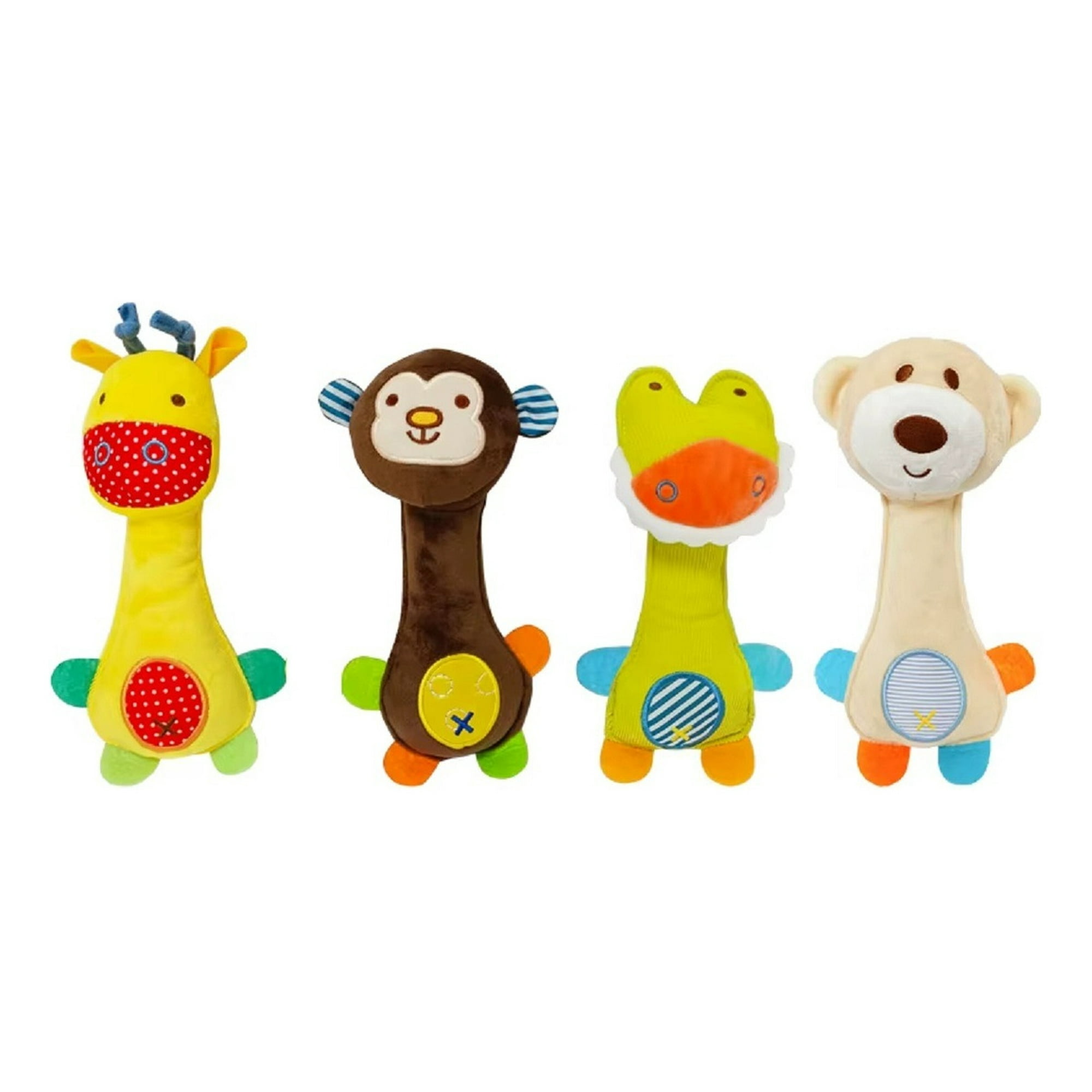 Genérico - Set 3 Sonajero Mordedor Bebé Osito Peluche Divertido Lau