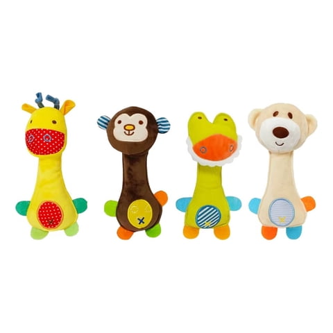 Genérico - Set 3 Sonajero Mordedor Bebé Osito Peluche Divertido Lau