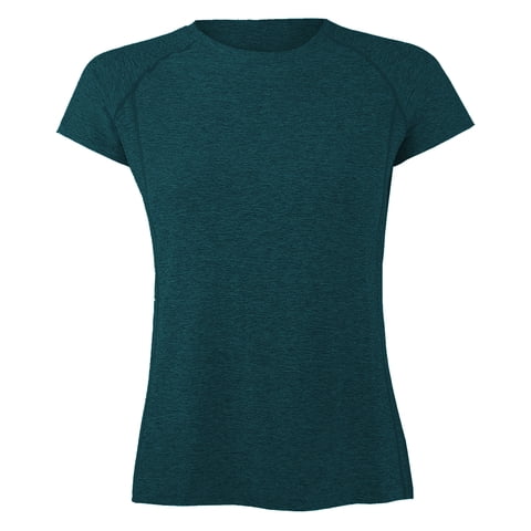 Andesland - Polera Dry Fit Manga Corta Deportiva Jaspeada Mujer