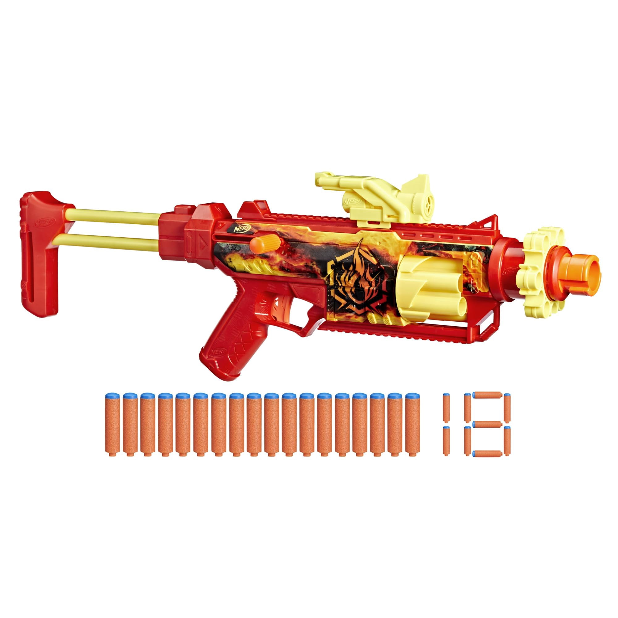 Lanzador Nerf Loadout Flarefusion De Hasbro Con 18 Dardos