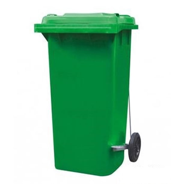 BASURERO CON PEDAL 100 LTS. COLOR VERDE