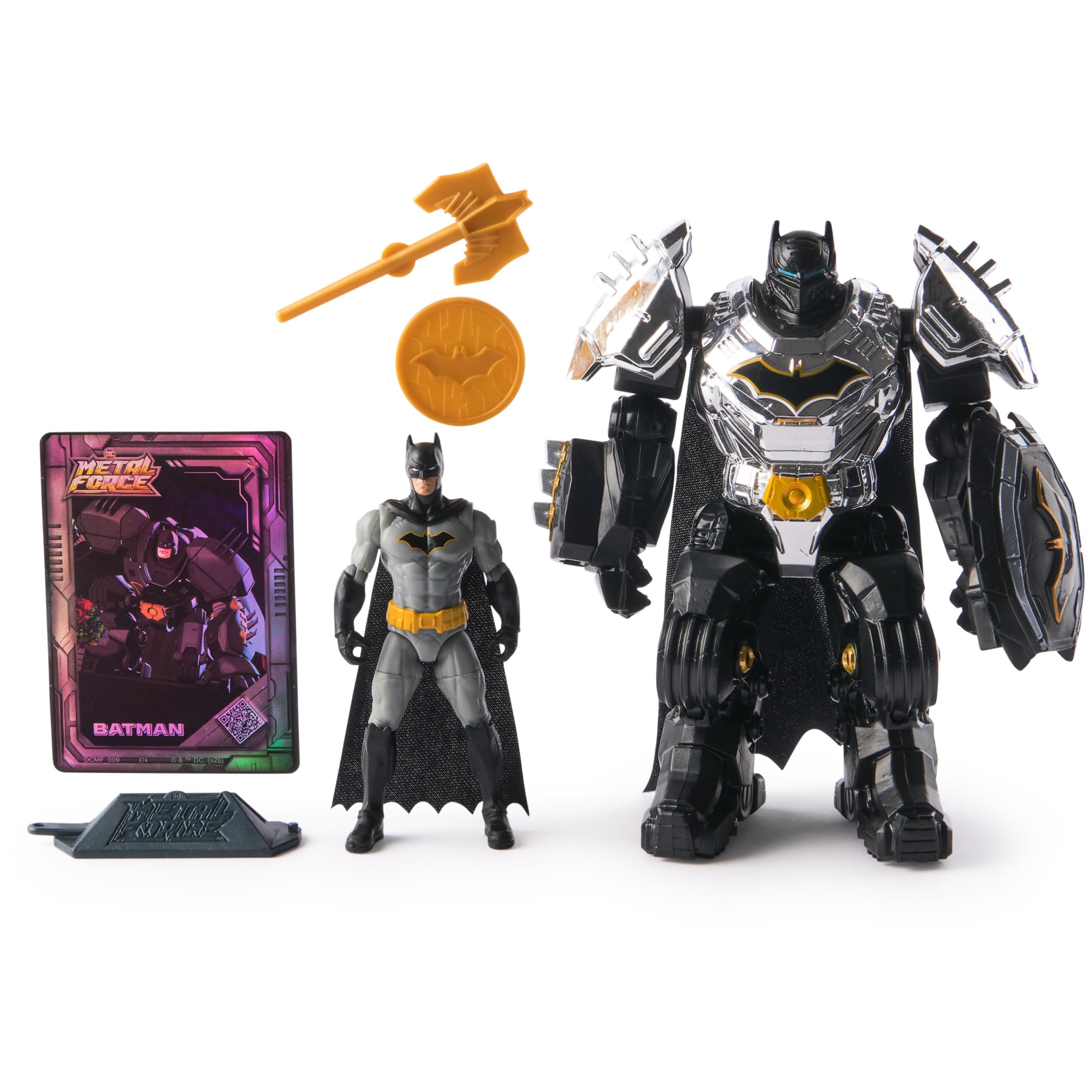Figura De Acción Spin Master Dc Comics Metal Force Batman