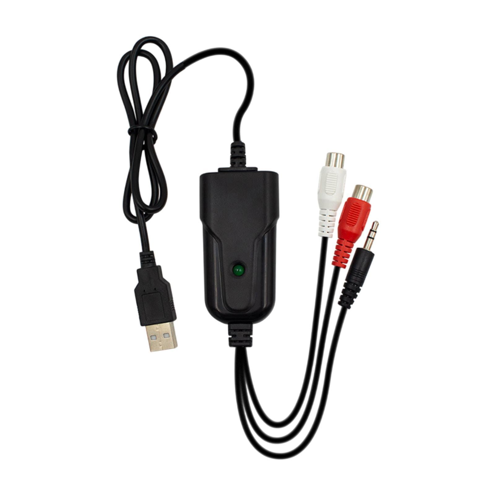 Magideal - Dispositivo De Tarjeta De Captura De Vídeo Usb 2,0, Convertidor De Cintas De Cassette A Mp3 Premium Para Adaptador De Tarjeta De Captura De Audio Y Ví