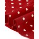 thumbnail image 5 of INSPIRE CHIC Vestido de Lunares para Mujer de Verano con Mangas Volantes y Lazo en el Cuello en V Casual para la Playa Vacaciones Vestidos Midi XS Rojo, 5 of 6