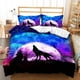 thumbnail image 1 of Wolf Moon Snowfield Mountain Hill Tree Duvet Cover Bedding Set Comforter Linen Pillowcases Gift Double, 1 of 5
