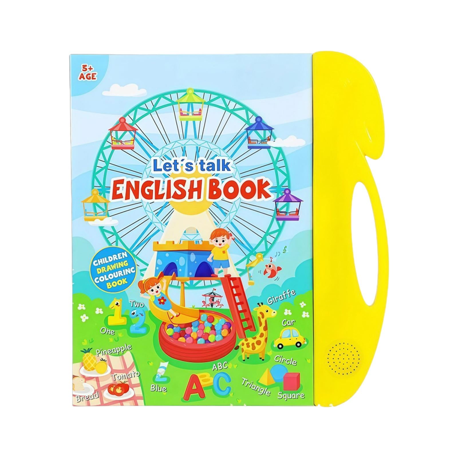 Magideal - Palabras En Inglés, Juguete Con Sonidos En Inglés, Juego Divertido De Aprendizaje Temprano, Libro Interactivo De Sonidos Para Niños De 3 Años En Adela