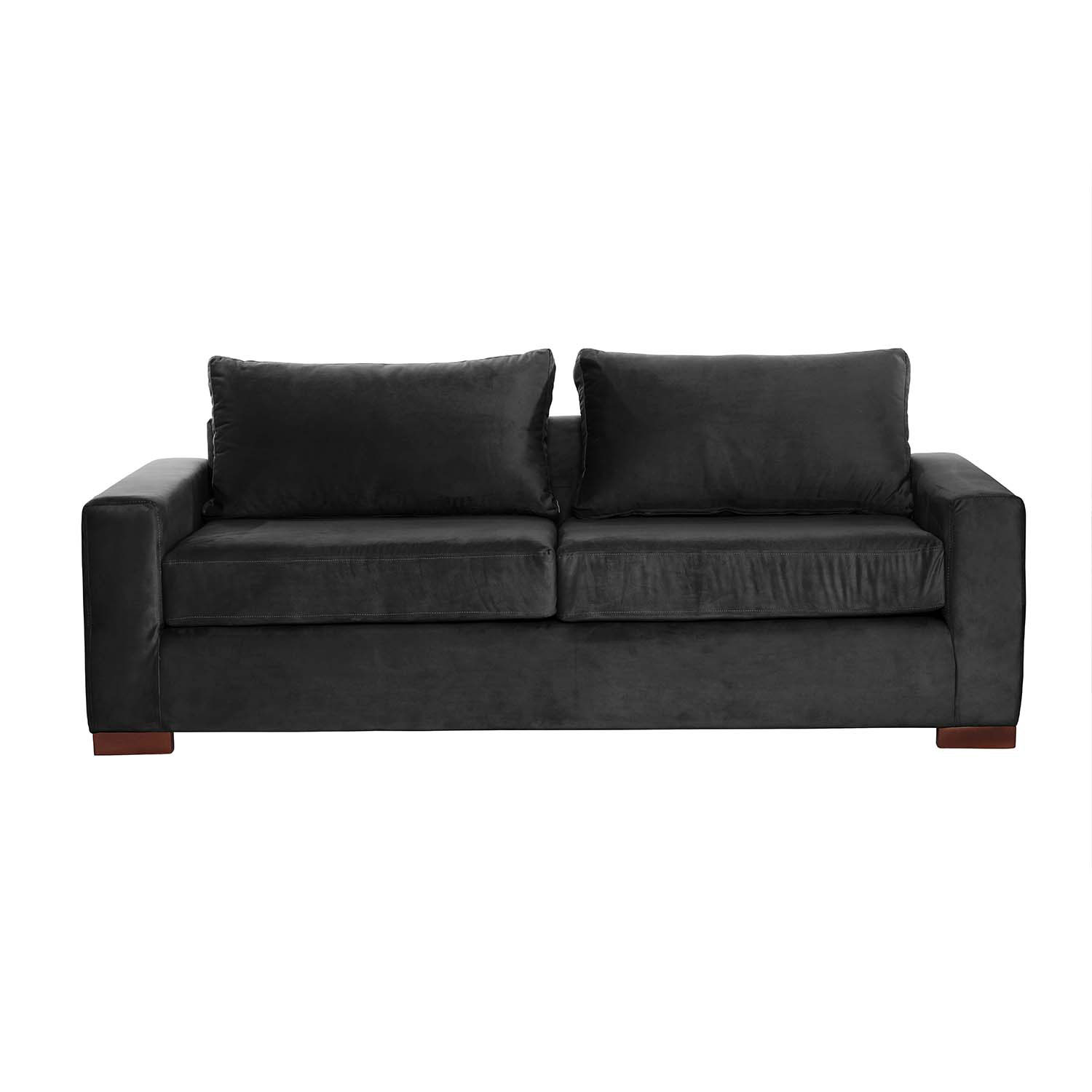 Latam Home - Sofa Livorno 3 C Tela Velvet Negro