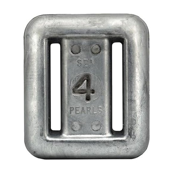 Peso de pesca Sea Pearls 1,8 kg sin recubrimiento, diseño de paso de cinta