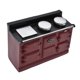 thumbnail image 4 of 1/12 Casa De Mu?ecas Muebles En Miniatura Estufa De Gas Modelo Decoración Cocina Juguete Vino Rojo, 4 of 5