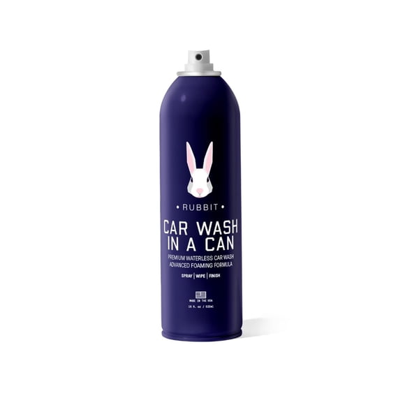 Kit de lavado de autos sin agua Rubbit Car Wash In A Can™ con 6 toallas
