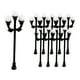 thumbnail image 2 of 10 Piezas Mini Farolas De Poste De Calle Accesorios De Jardín De Hadas Lámparas De Poste De Tren, 2 of 3