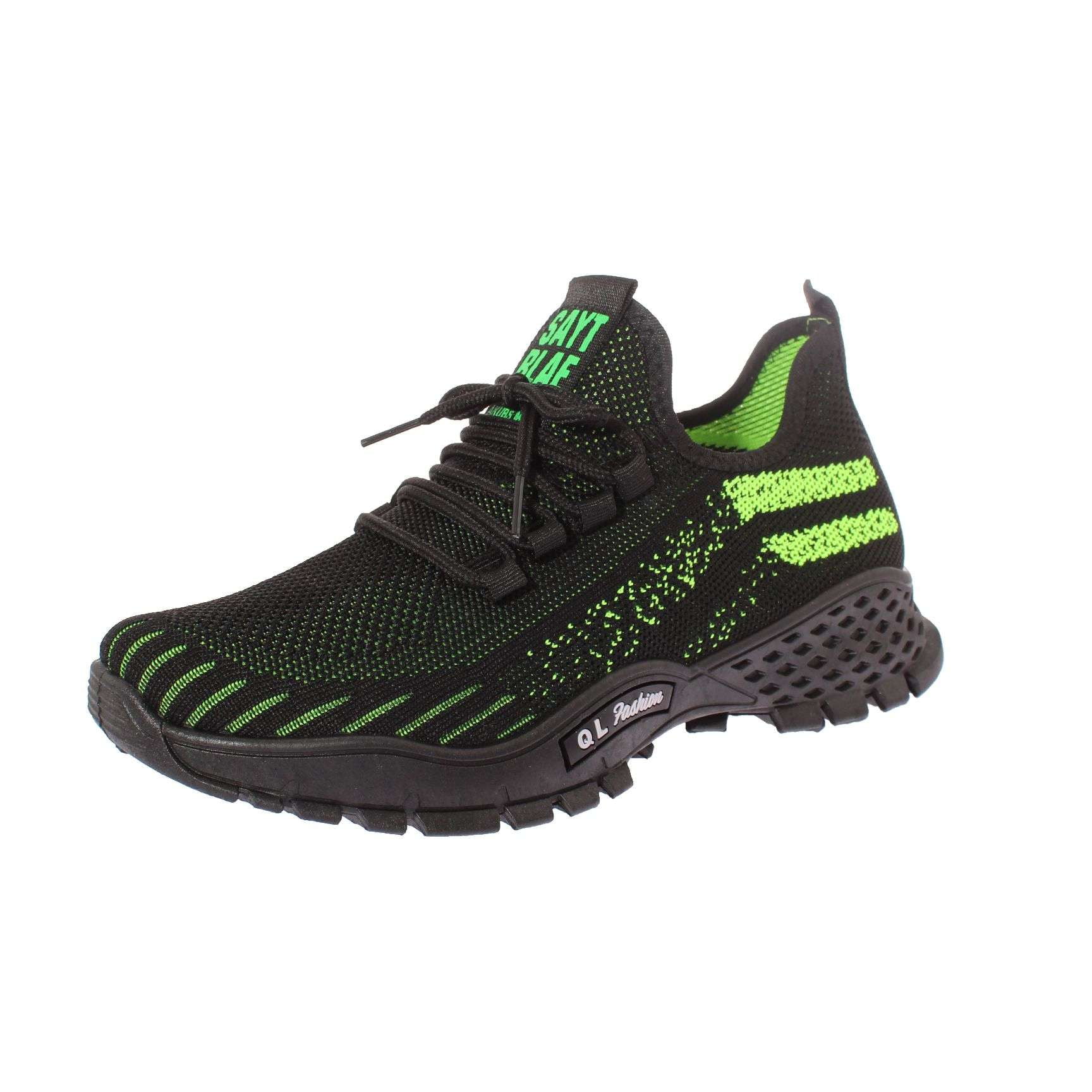 Zapatilla Outdoor Negro/verde Vía Franca