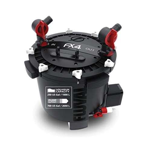 Filtro de acuario Fluval FX4 de alto rendimiento para tanque de 1000 litros
