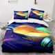 thumbnail image 1 of x747 Bed SheetsGame Rocket League Bedding Set Bedspread Twin Full Size Car Bed Set Children's Bedroom Duvetcover Design Hot 3-Piece Bedding Set (1 Duvet Cover + 2 Pillow Shams) nj747, 1 of 5