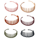 thumbnail image 1 of 6 diademas con forma de diente de tiburón en zigzag, de tela dura, con forma de onda, de plástico, accesorio para el cabello., 1 of 5