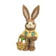 thumbnail image 4 of Estatuilla De Conejo De Paja, Estatua De Conejito, Escultura De Pascua Para Decoración De Mesa, Ropa Amarilla Para Niño, 4 of 5