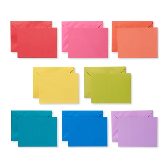 Tarjetas en blanco American Greetings Rainbow Colors (200 unidades)